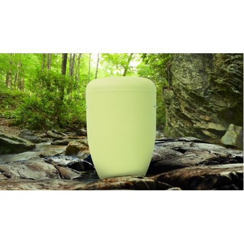 Biodegradable Cremation Ashes Funeral Urn / Casket - MELLOW YELLOW